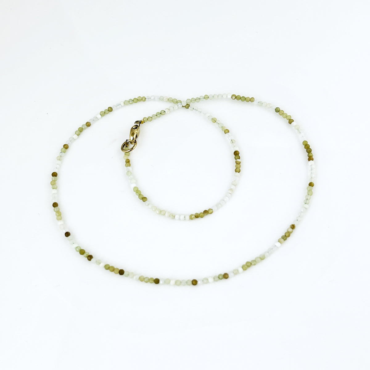 Green Opal Ombré Bead Necklace