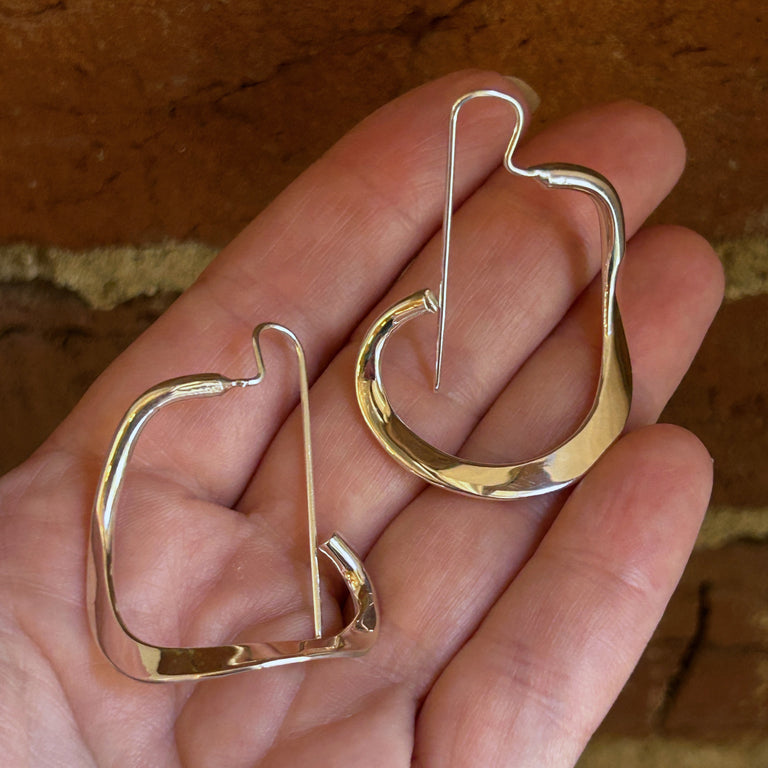 Swirl Hoop Earrings