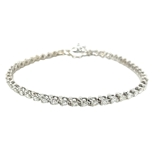 Program Diamond Tennis Bracelet (White Gold)