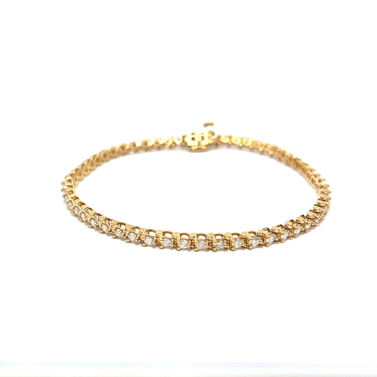 Diamond Tennis Bracelet (Yellow Gold)