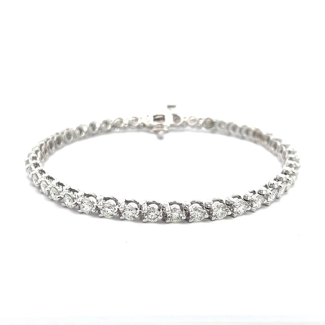 Core Classic Diamond Tennis Bracelet (White Gold)
