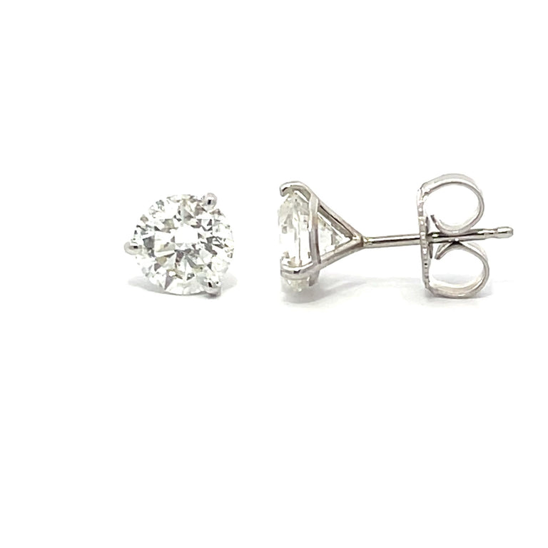 Martini Diamond Stud Earrings