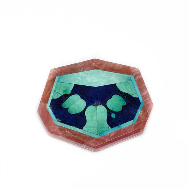 Unset Octagonal Intarsia Pendant