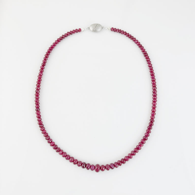 Ruby Bead Necklace