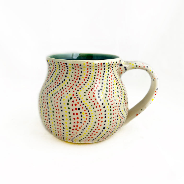 "Wavy Dots" Mug