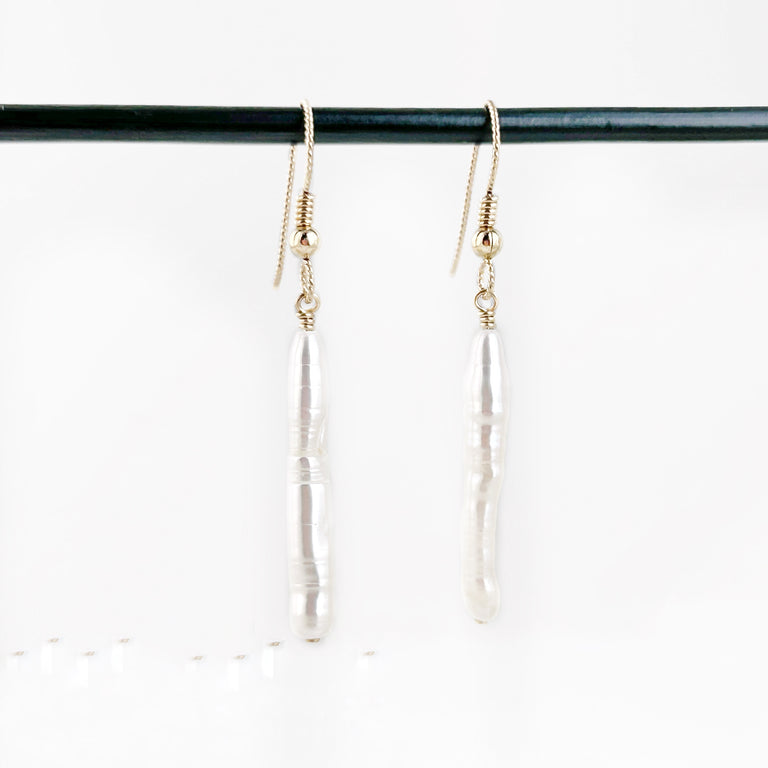 Freshwater Stick Pearl Earrings