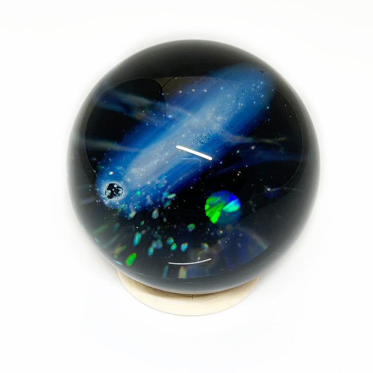 Comets, Stars + Planets  2" Glass Sphere