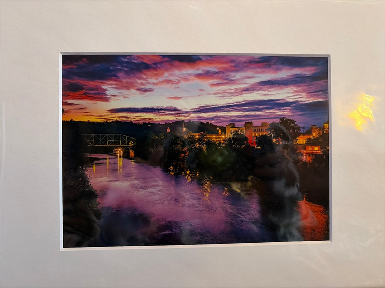"Frankfort at Dusk, Franklin County" Photograph (mat)