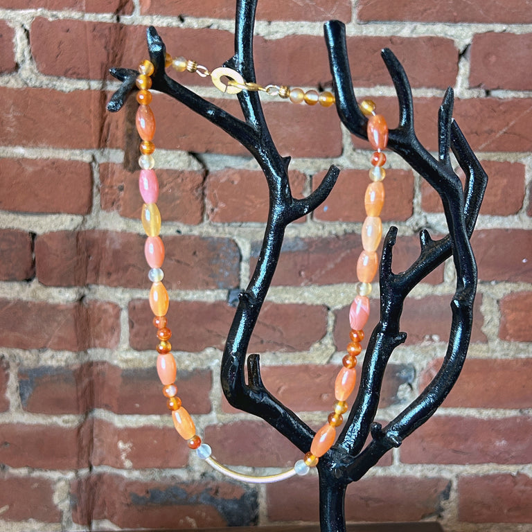 Carnelian Bead Necklace