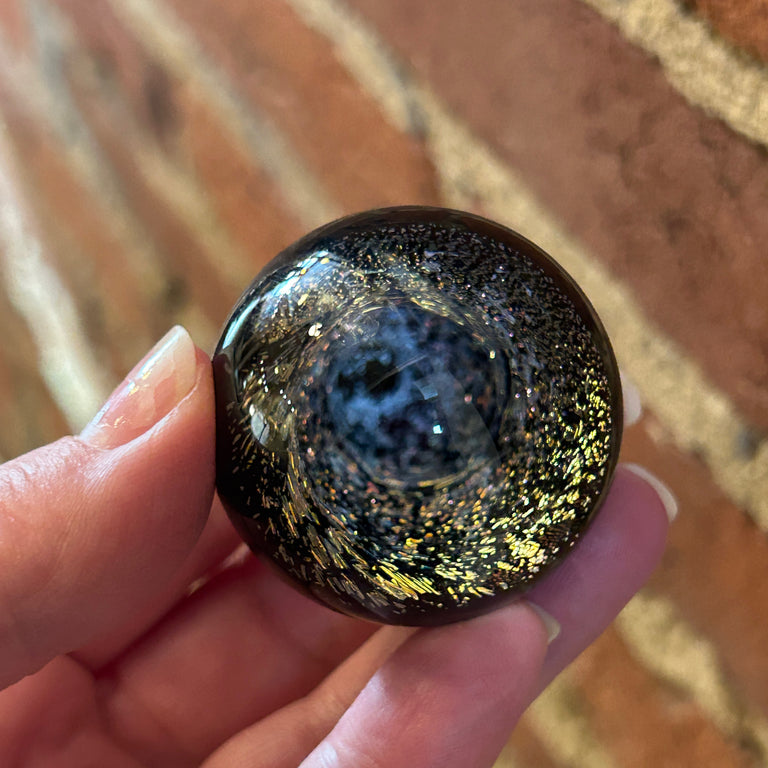 Dichroic Vortex 1.5" Glass Sphere