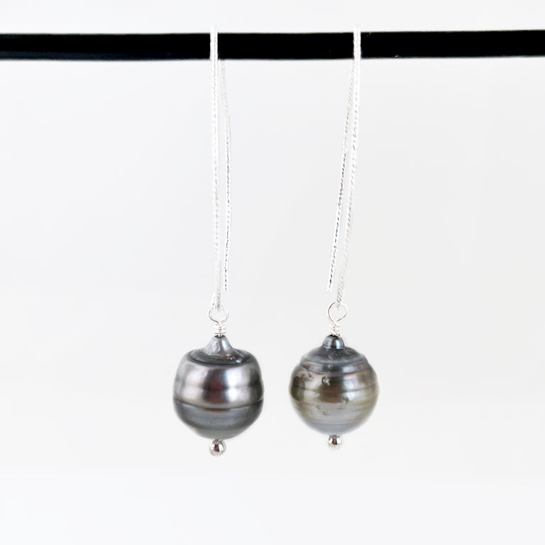 Tahitian Circle Pearl Earrings