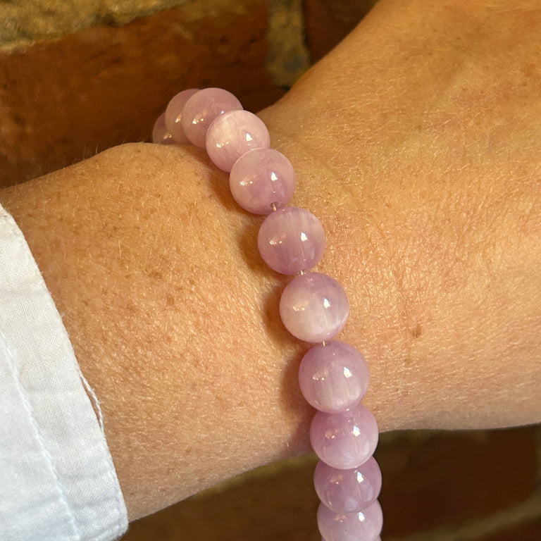 Kunzite Bead Bracelet
