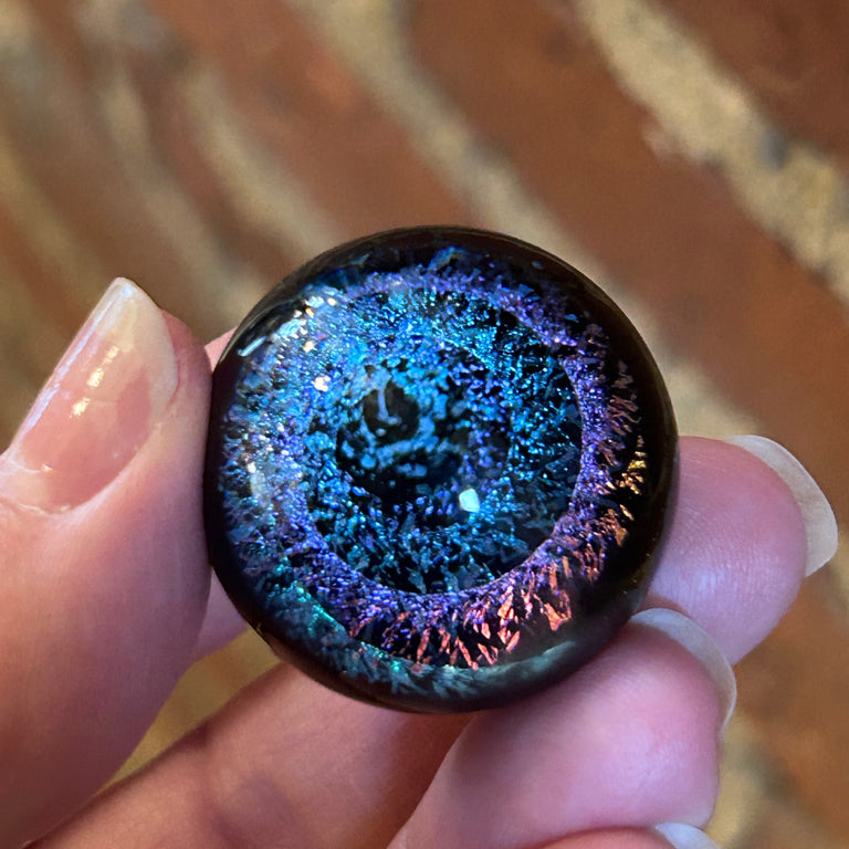 Dichroic Swirl 1" Glass Sphere