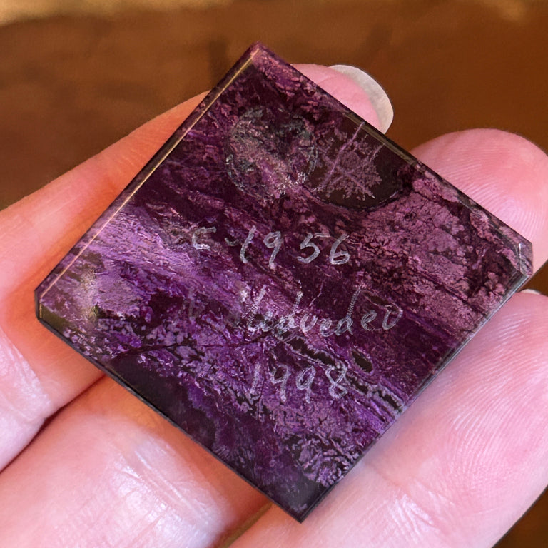 Unset Rhombus Intarsia Pendant