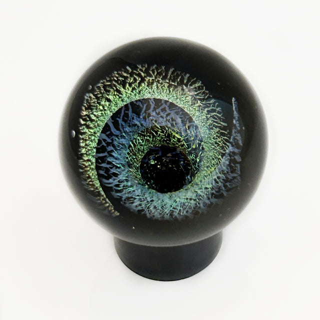 Dichroic Swirl 2" Glass Sphere
