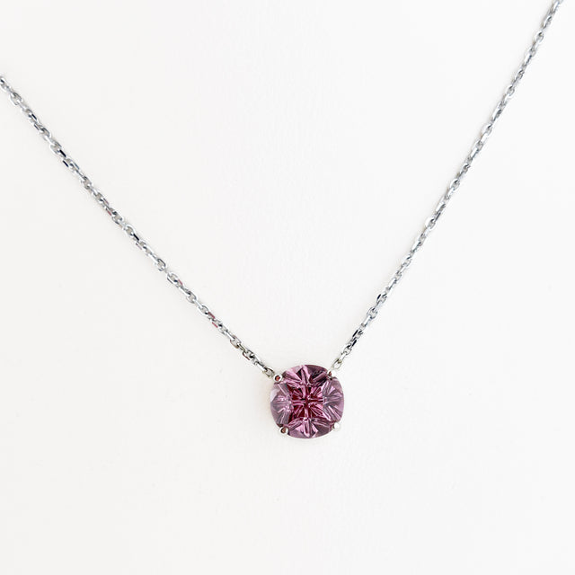 Pink Mahenge Garnet Pendant Necklace