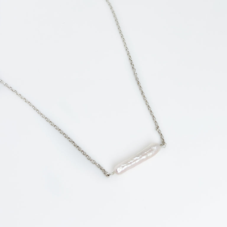 Pale Pink Freshwater Stick Pearl Necklace
