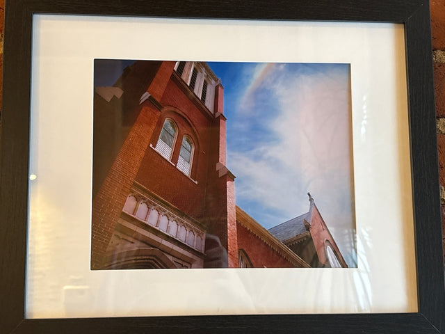"Saint Patrick Church + Rainbow, Maysville" Photograph