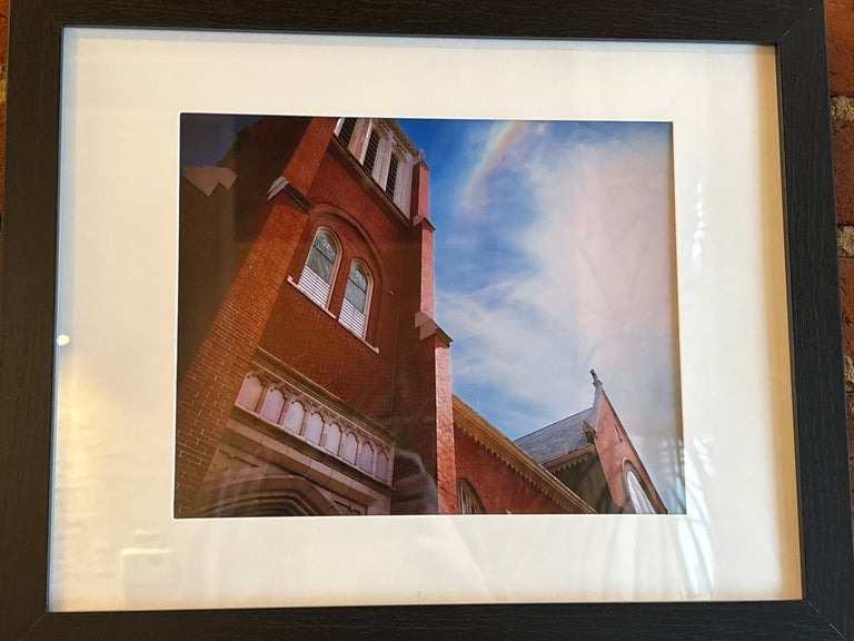 "Saint Patrick Church + Rainbow, Maysville" Photograph