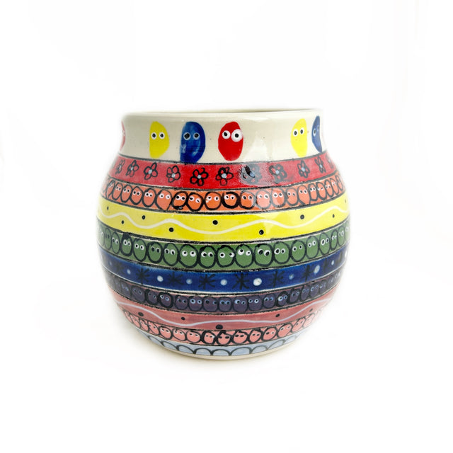 "Rainbow Beans" Vase