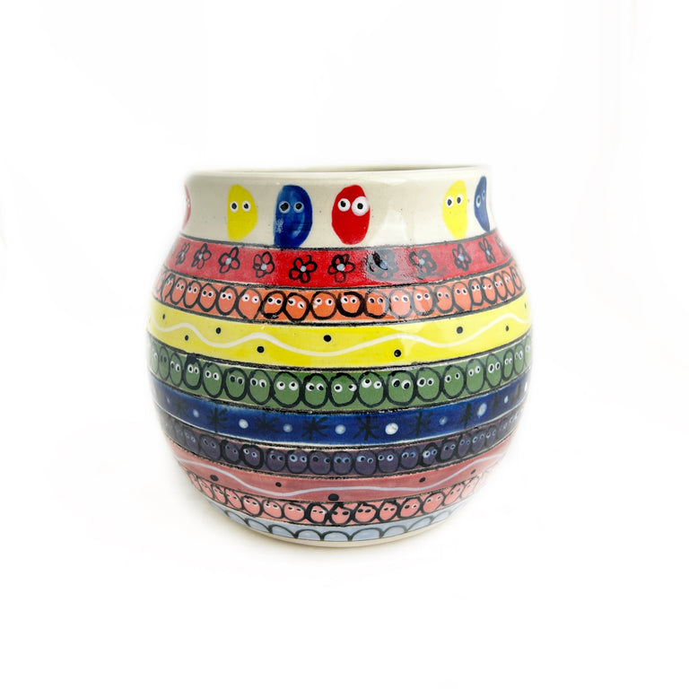 "Rainbow Beans" Vase