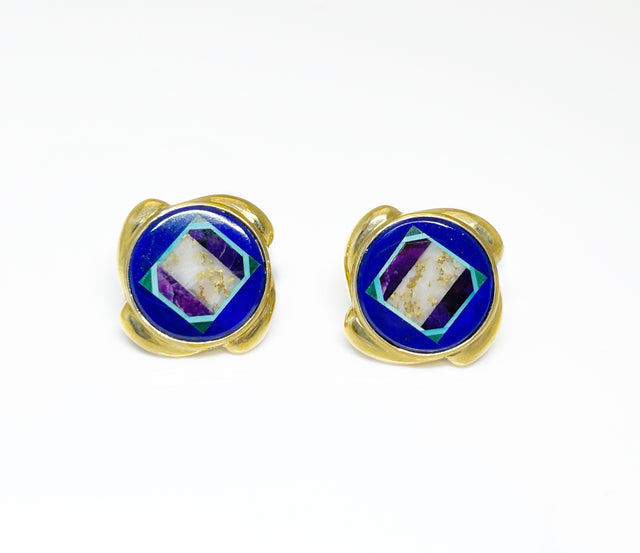 Intarsia Earrings