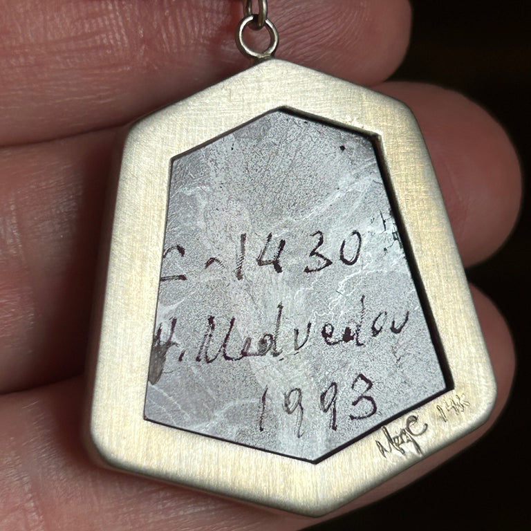 Hexagonal Intarsia Pendant