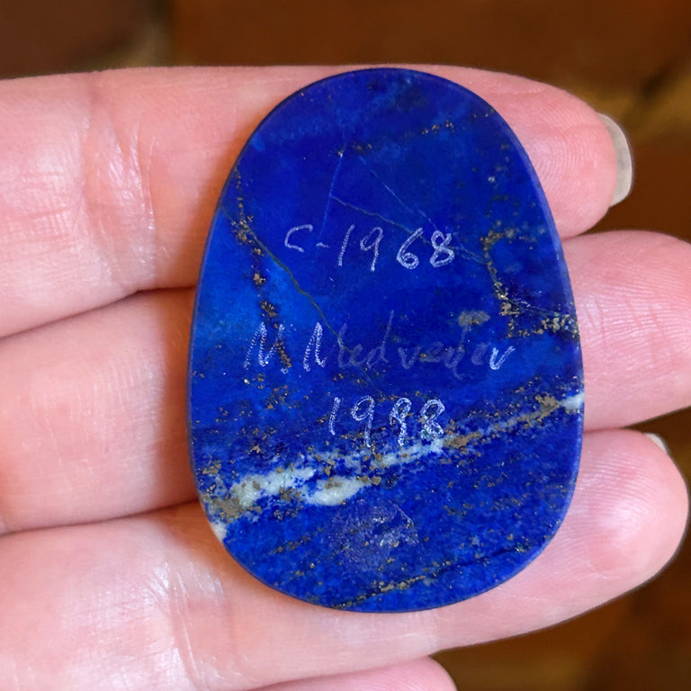 Unset Ovoid Intarsia Pendant