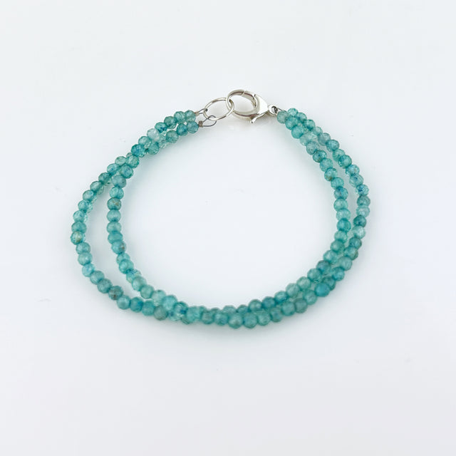 Double Strand Apatite Bead Bracelet