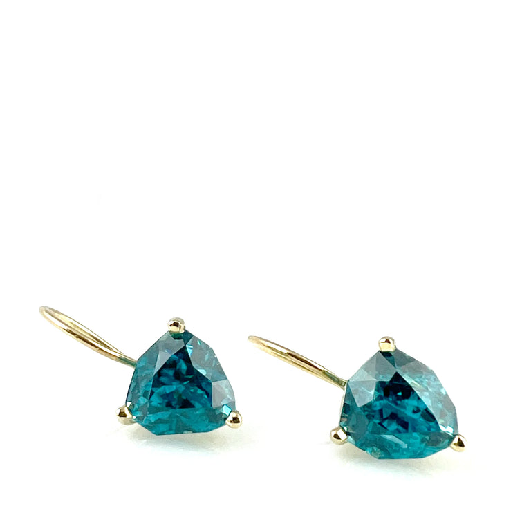 Blue ZIrcon Earrings