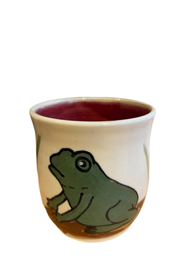 Maroon "Frog" Cup