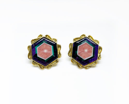 Intarsia Earrings