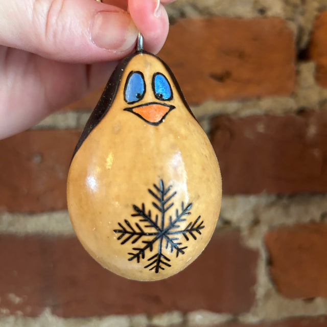 Gourd Penguin Holiday Ornament
