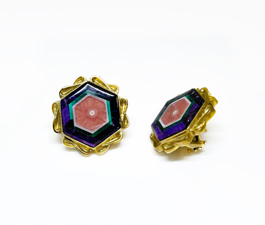 Intarsia Earrings