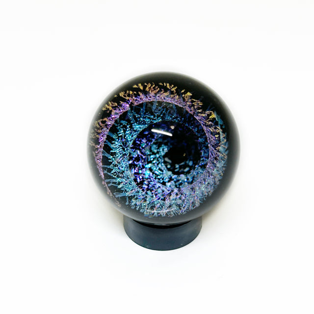 Dichroic Swirl 1" Glass Sphere