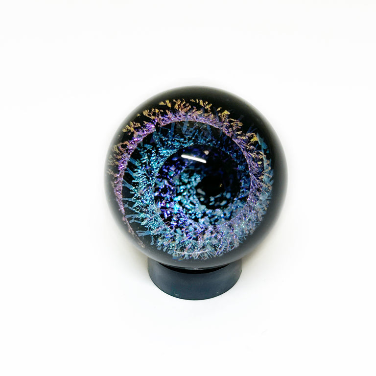 Dichroic Swirl 1" Glass Sphere
