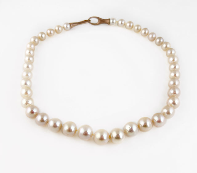 Peach Pearl Necklace