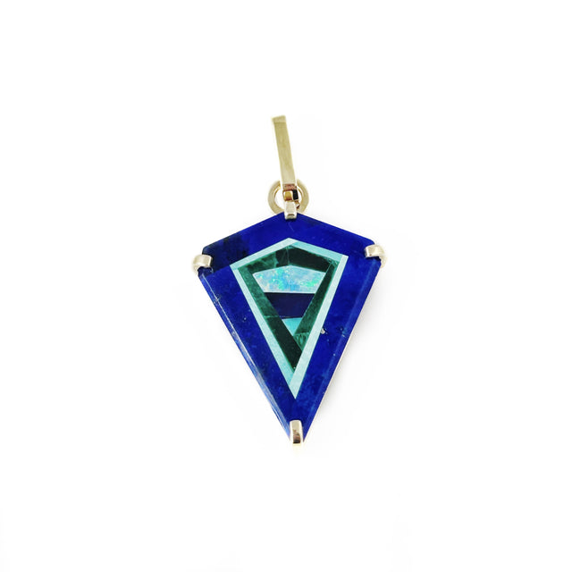 Kite Intarsia Pendant