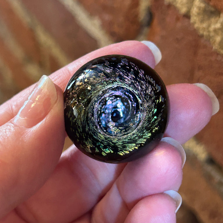 Dichroic Vortex 1" Glass Sphere