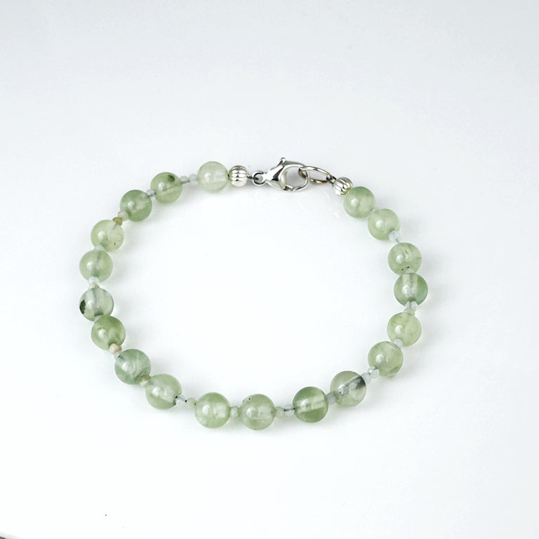 Prehnite + Green Opal Bracelet