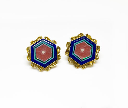 Intarsia Earrings