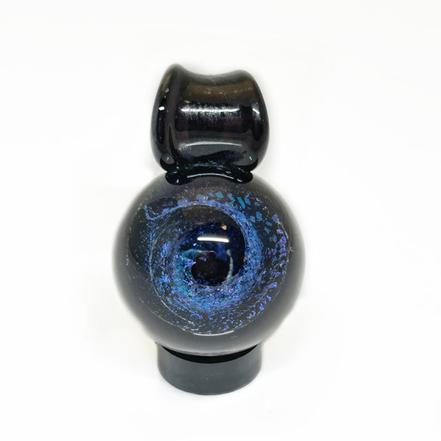 Dichroic Swirl Pendant Necklace