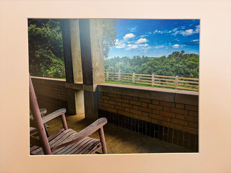 "Porch +  Rocker, Butler County" Photograph (mat)