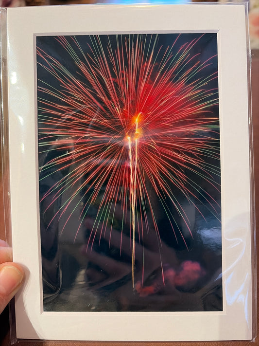 "Fireworks, Taylor County" Photograph (mat)