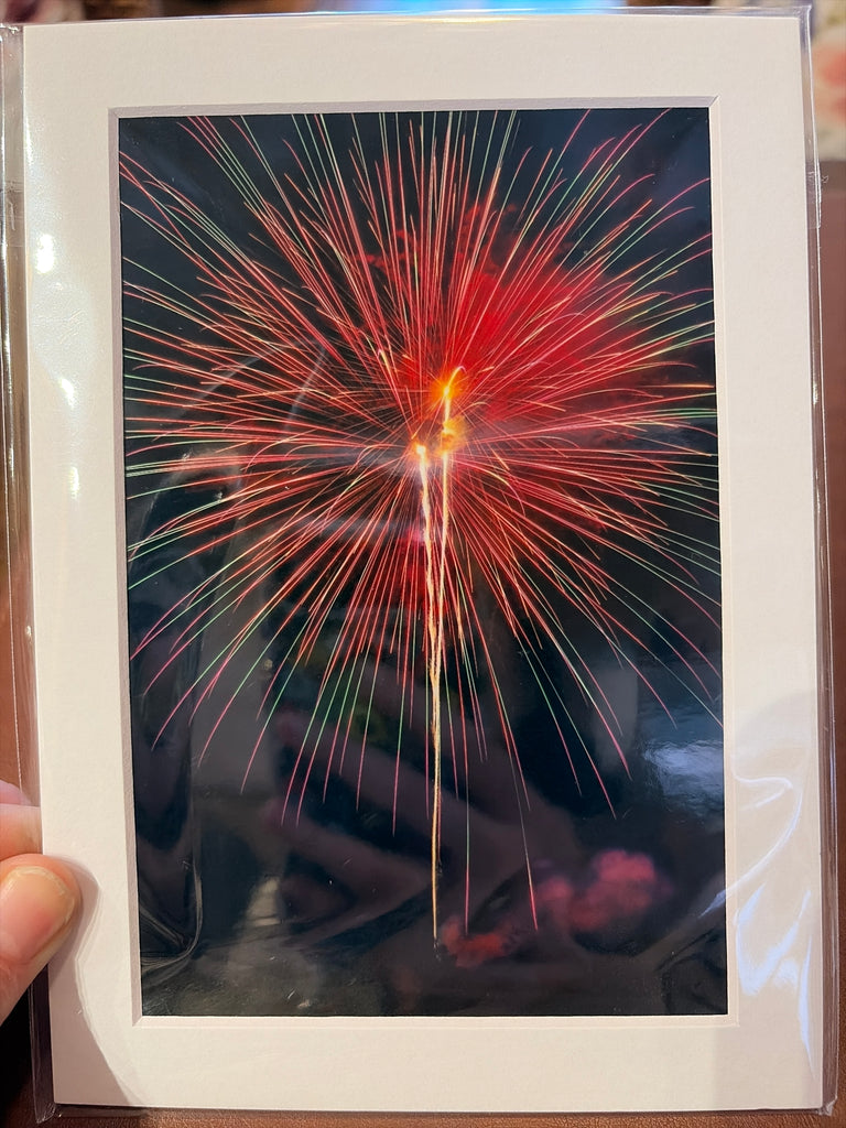 "Fireworks, Taylor County" Photograph (mat)