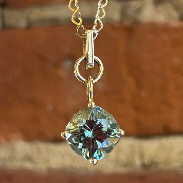 Celestial Cut Aquamarine Pendant