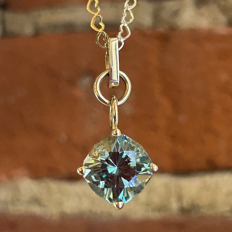 Celestial Cut Aquamarine Pendant