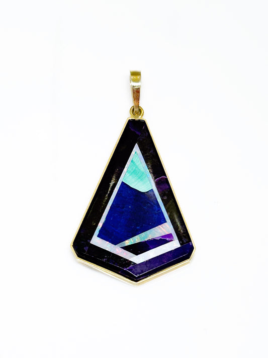 Kite Intarsia Pendant