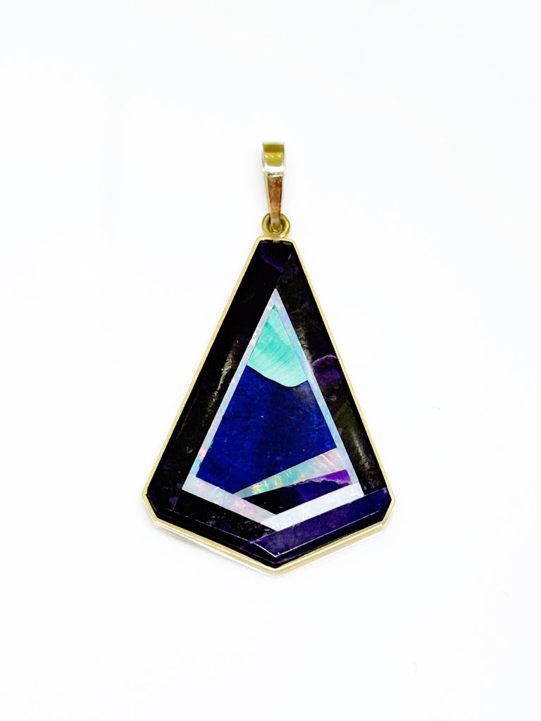 Kite Intarsia Pendant