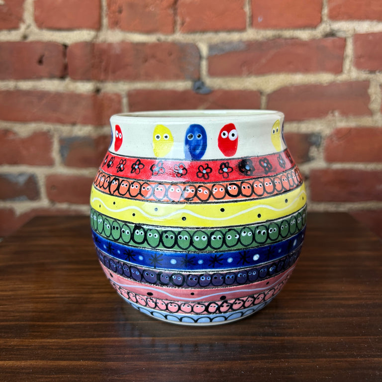 "Rainbow Beans" Vase